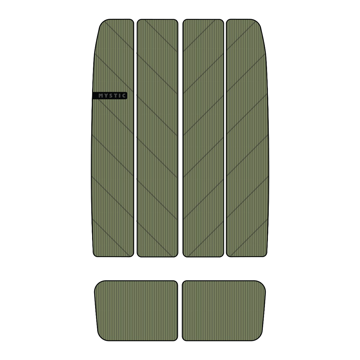 Mystic - Ambush Mid + Front Deckpad - Army - 2023