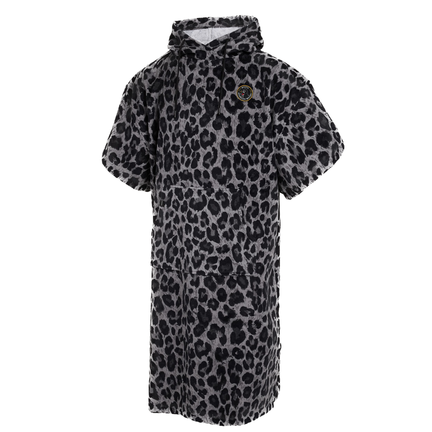 Mystic - Poncho Velours AOP - Black