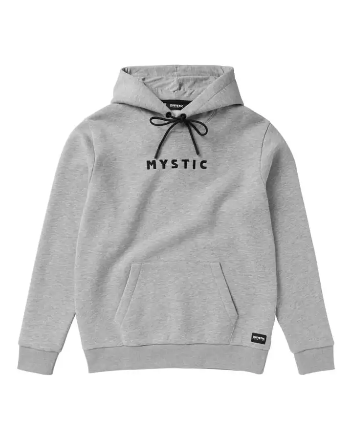 Mystic - Brand Hood Sweat - Light Grey Melee - 2025